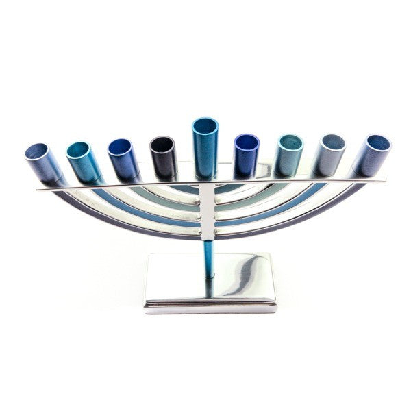Big Classic Hanukkah Menorah – Blue