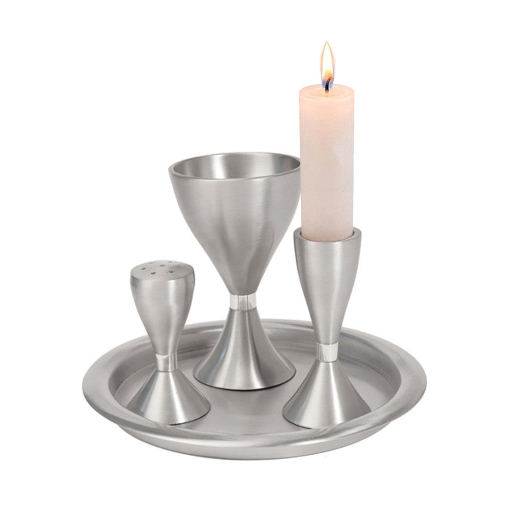 Natural Aluminum Havdalah Set
