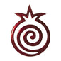 Aluminum Spiral Pomegranate Trivet – Red