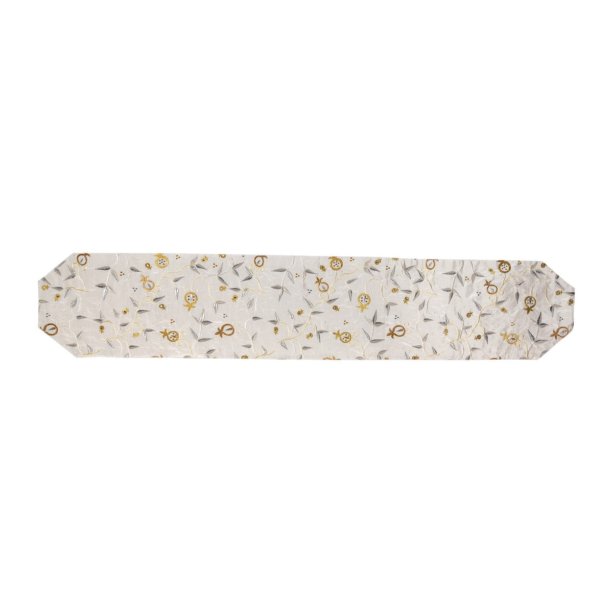 Table Runner – Pomegranates – Silver & Gold - 150 cm (59.1")