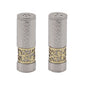 Salt & Pepper Set with Pomegranate Design – Hammered Finish