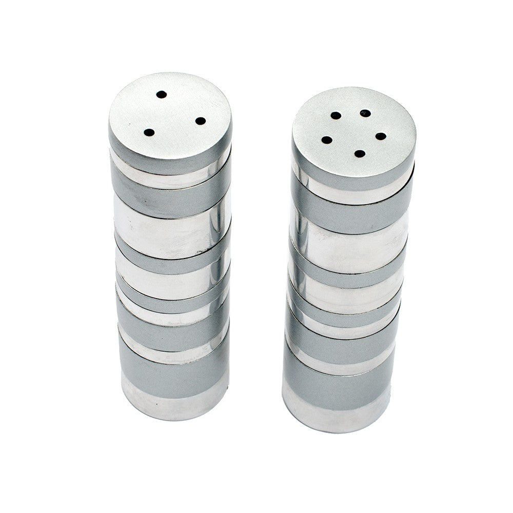 Salt & Pepper Set – Ring Design with Matte & Polished Finish