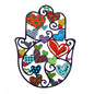 Medium Hamsa with Enamel Finish – Hearts