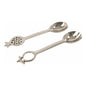 Salad Serving Spoon Set – Hand-Hammered Pomegranate Design