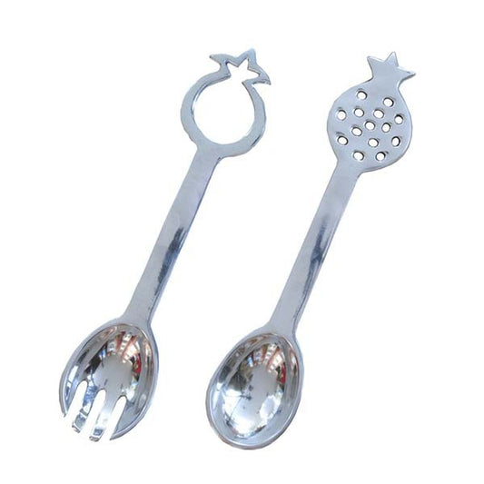 Salad Serving Spoon Set – Pomegranate Design