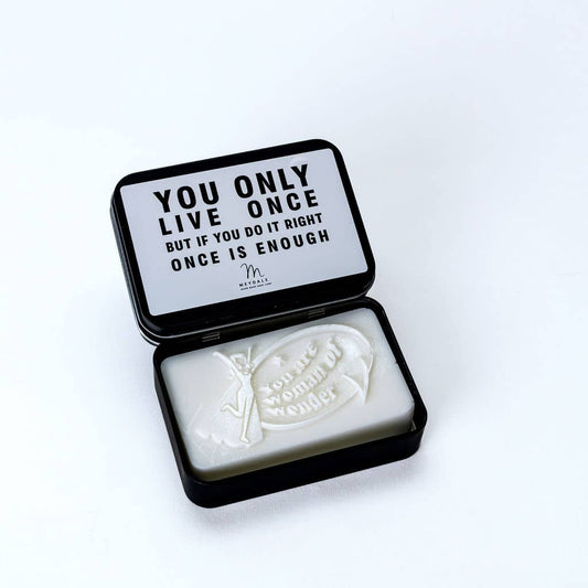 Scented Soap in a Tin – "You Only Live Once"