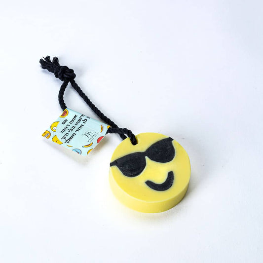 Smiley Soap with Sunglasses & Hanging Rope