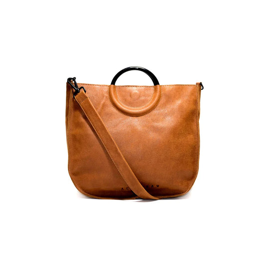 TALI – Handmade Leather Crossbody Bag - Camel