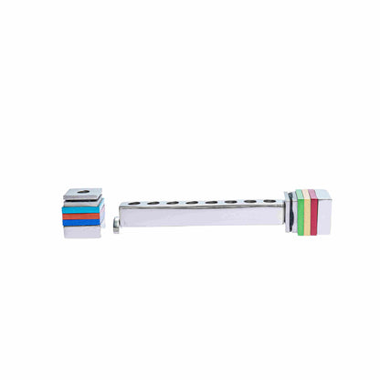 Square Travel Hanukkah Menorah – Colorful