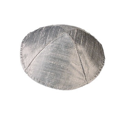 Wild Silk Kippah – Gray