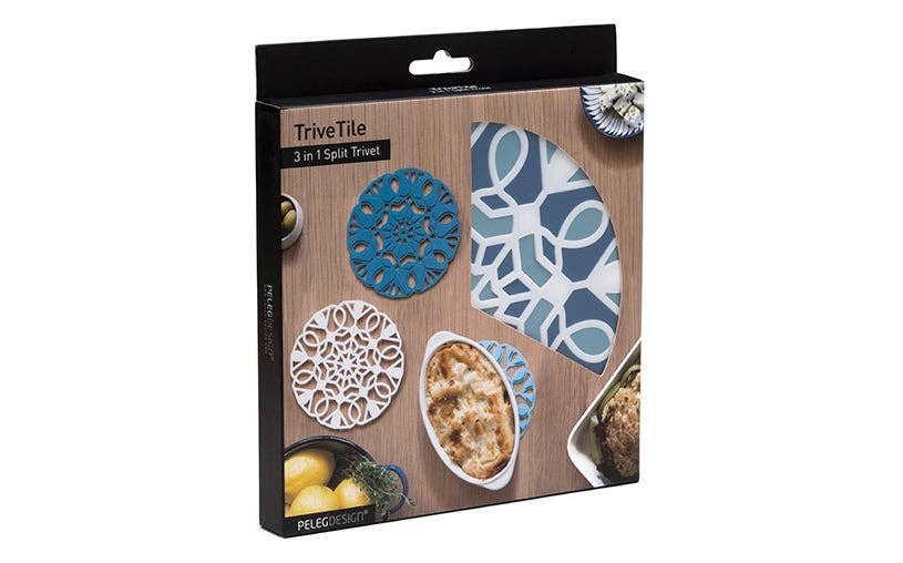 TriveTile - 3 in 1 Split Trivet : Tan