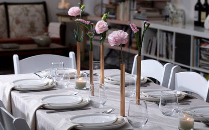 Magnetic Vase - Set of 5 Vases: Silver