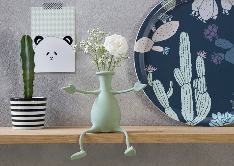 Florino - Flexible Flower Vase: Stone