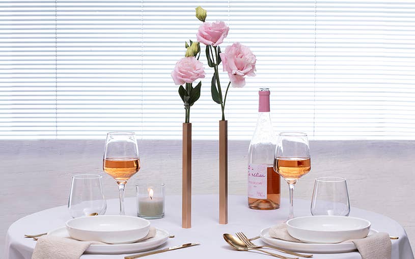 Magnetic Vase - Set of 5 Vases: Silver