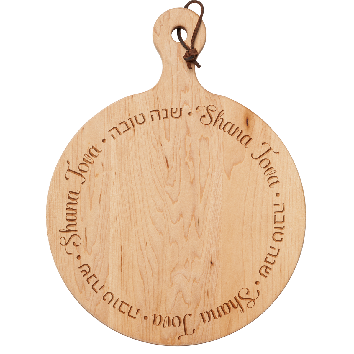 Artisan Maple Round Board | Shana Tova Round | 16 x 12"
