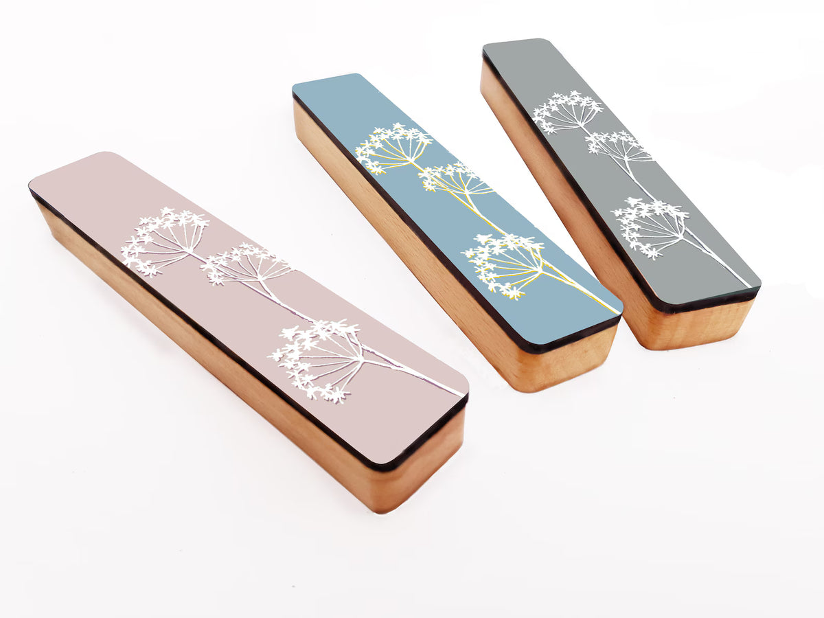 Geometric Minimalist Mezuzah Case - Pink