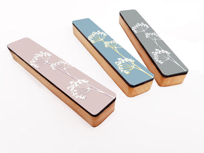 Geometric Minimalist Mezuzah Case - Pink