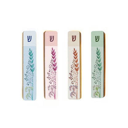Modern Wooden Mezuzah Case – Green
