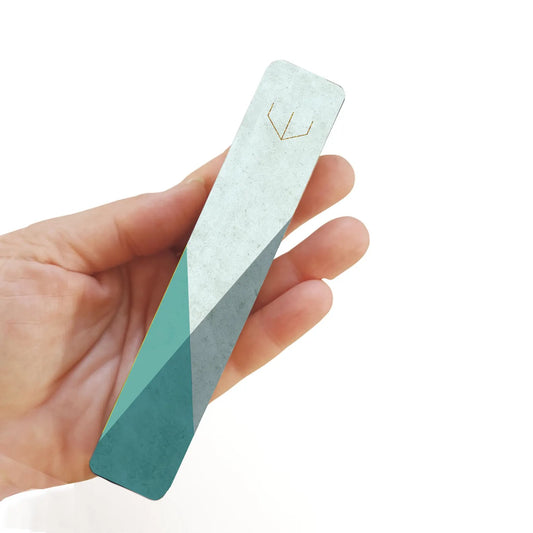 Modern Wooden Mezuzah Case - Green