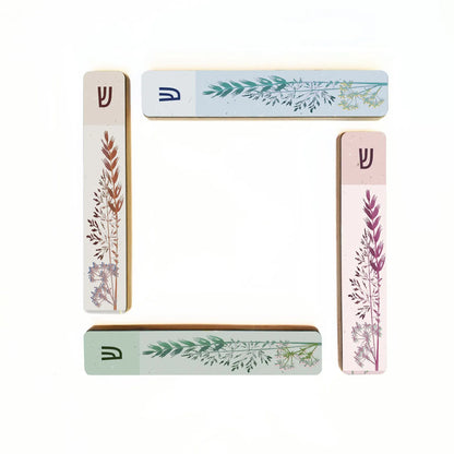 Modern Wooden Mezuzah Case – Beige